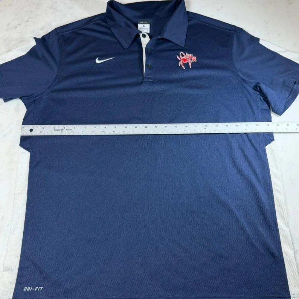 Nike Richmond‎ Spiders Dri-Fit Sphere Polo Mens XL Navy Blue Excellent